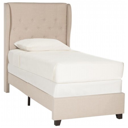 Safavieh Blanchett Full Size Bed- Light Beige - 55.5 x 59.5 x 83.3 in. FOX6213A-F